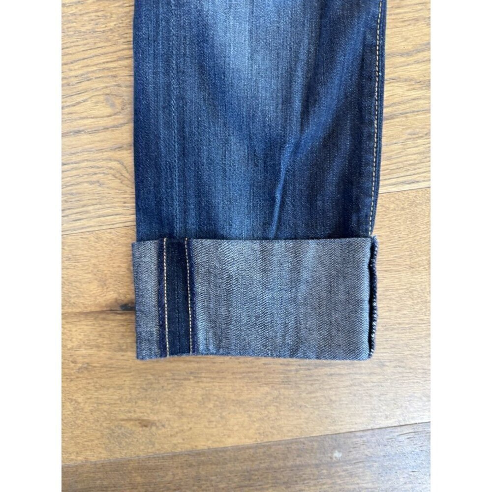 Blue Denim CITIZENS OF HUMANITY Dani Cropped Straight Leg Cuffed Jeans Size 26 - Picture 15 of 16